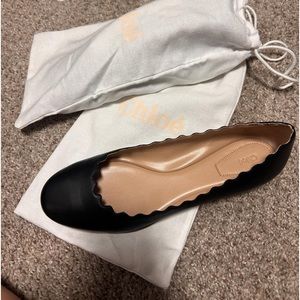 Original never worn black Chloe flats